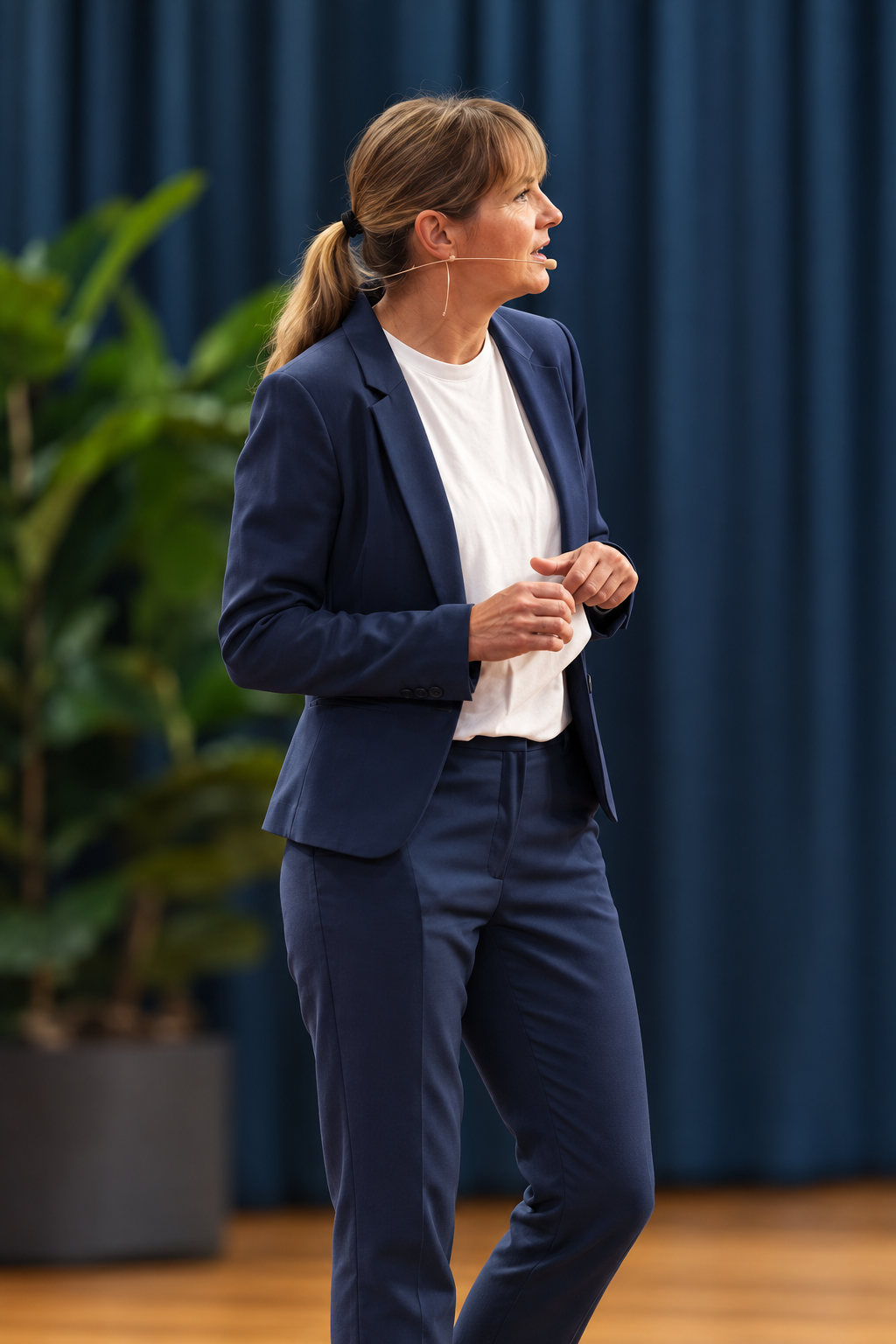Tine som oplægsholder på en konference